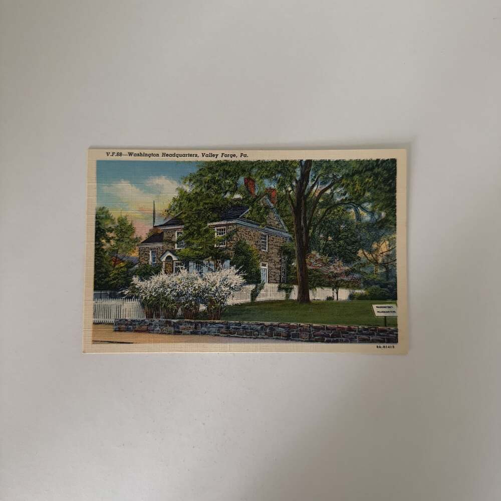 Vintage Postcard Washington's Headquarters, Valley Forge, PA